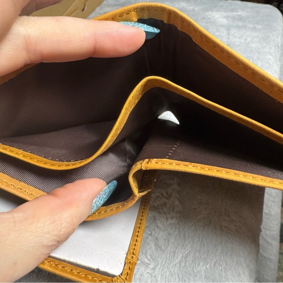 Brown Leather Wallet "To My Man" Bifold with Message | Gift Idea | Never Used - Picture 9 of 13